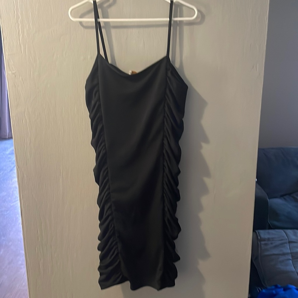 ASOS dress flattering black side detail dress